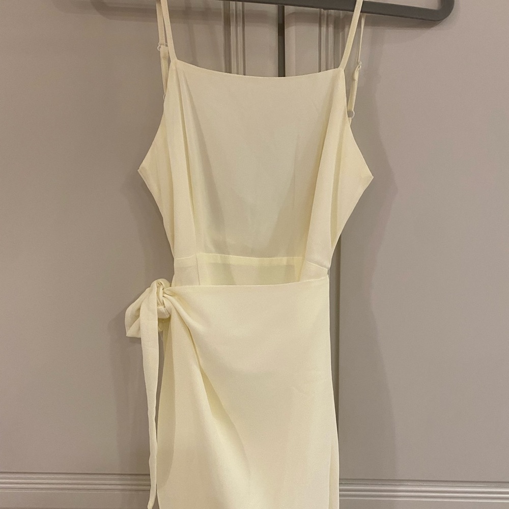 Off White Wrap Dress